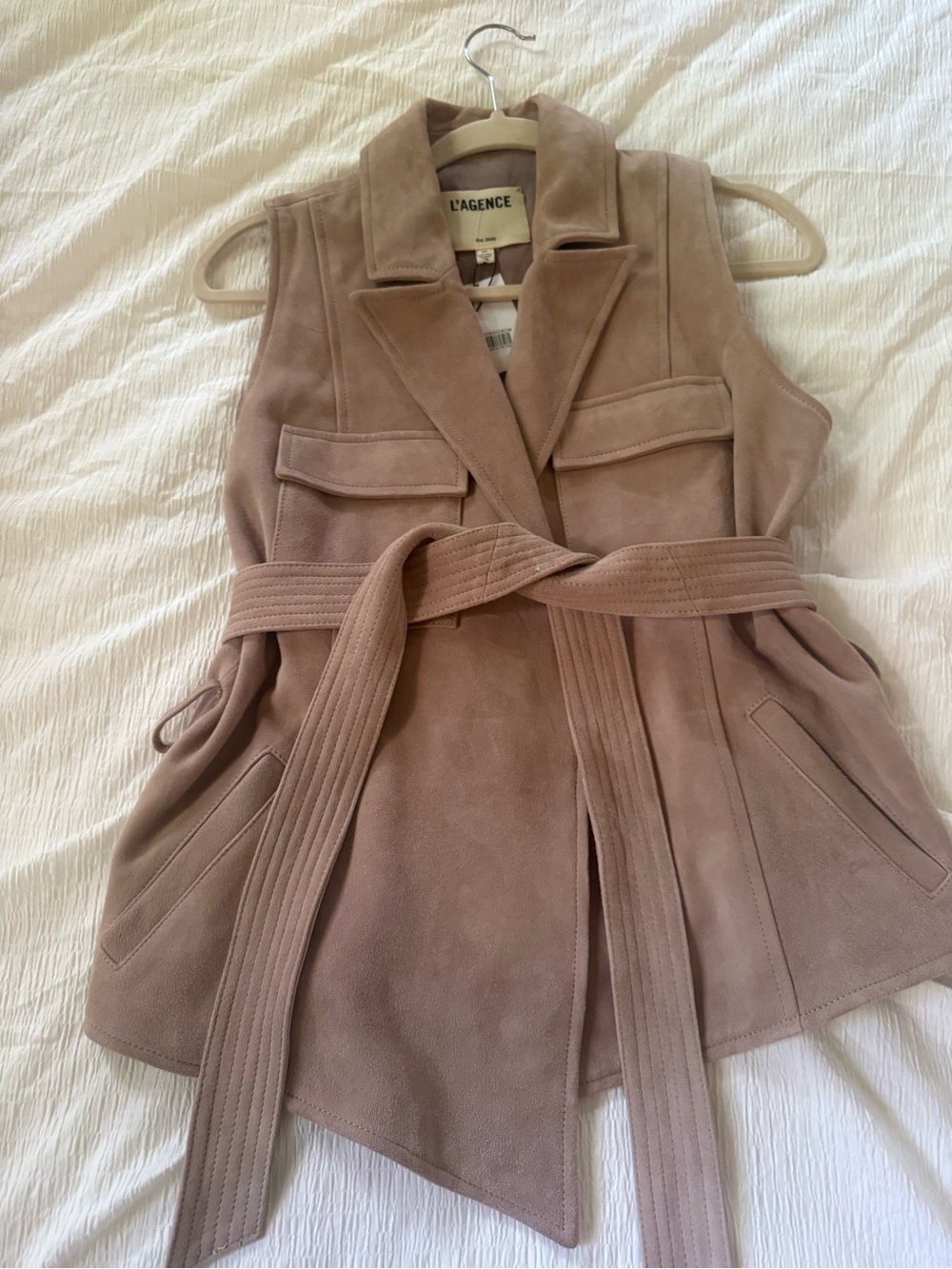 L'AGENCE Mauve Pink Lined Women's Jacket - Picture 4 of 5